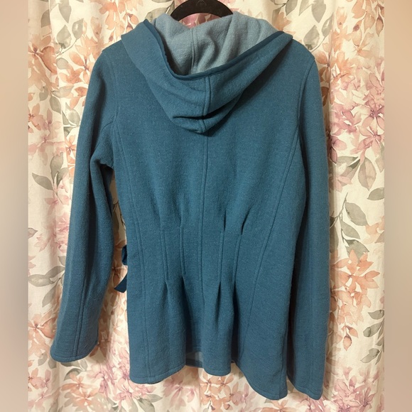 Kuhl 100% Merino Wool Teal Wrap Cardigan Jacket - Picture 4 of 11